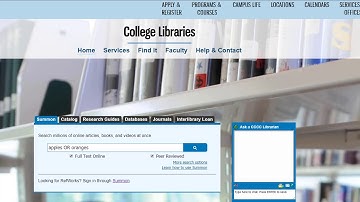 Using Boolean Operators in Summon