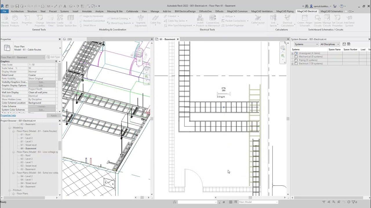 Revit 2023 MEP cable tray routing 