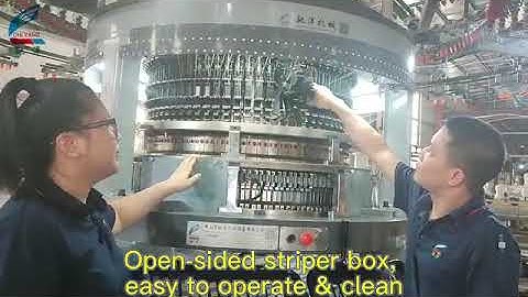 Chiyang brand single jacquard with striper circular knitting machine