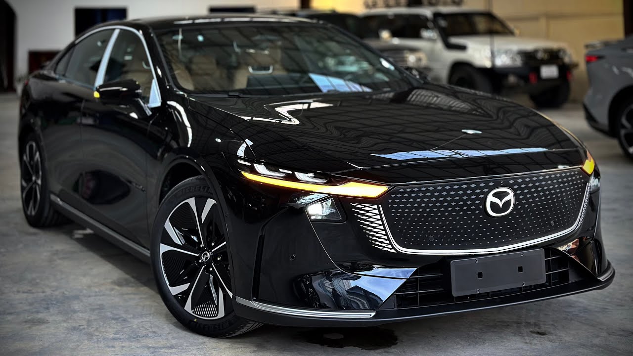 All New Mazda EZ-6 EV ( 2025 ) - Luxury EV Sedan | Black Color