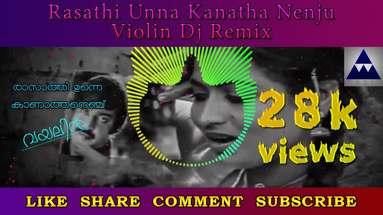 Rasathi unna kaanatha nenju  Violin  Dj Remix