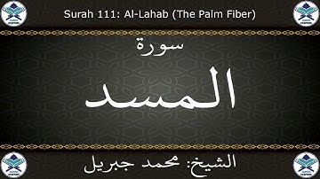 القرآن الكريم بصوت محمد جبريل - سورة المسد
