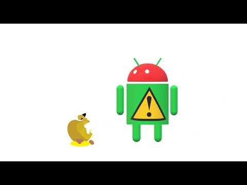 Android shits and pee Apple logo