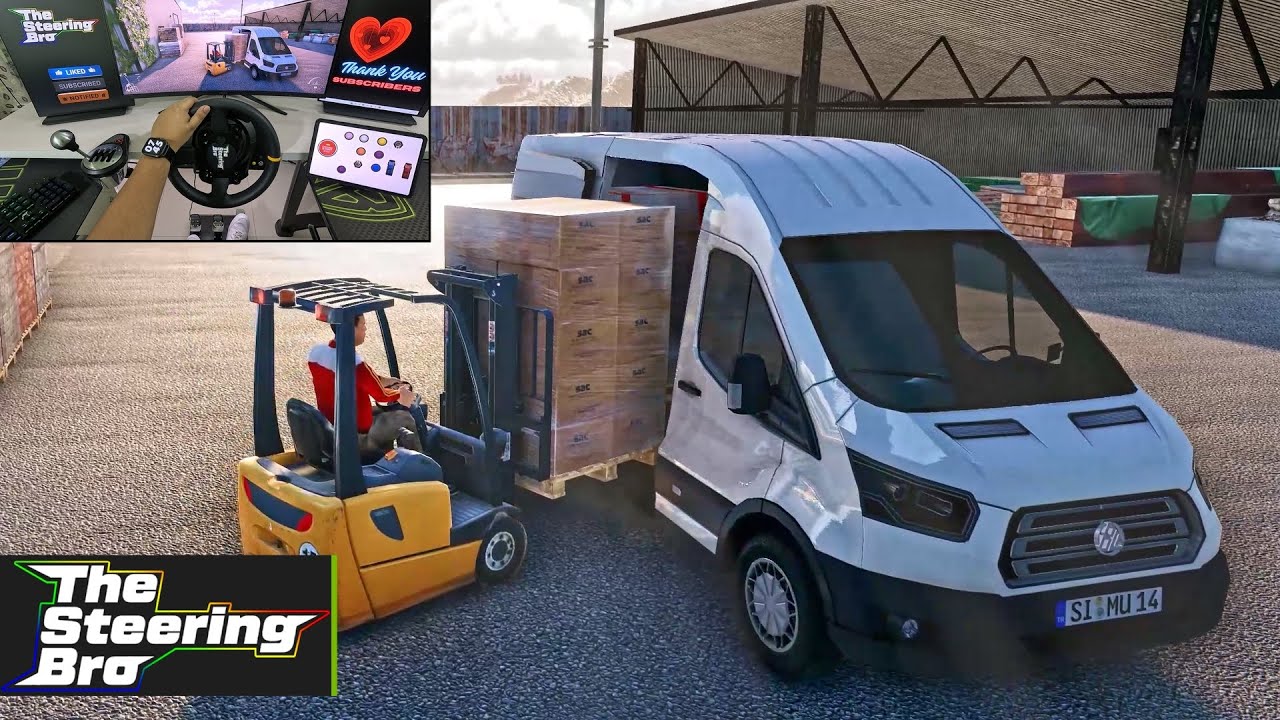 Truck & Logistics Simulator - Delivering Goods with My New Ford Transit Van | Thrustmaster TX