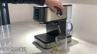 KAIFSTYLE coffee machine usage steps show
