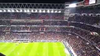 Himno de La Décima y salida de los jugadores. Real Madrid-Rayo Vallecano, 8 de Noviembre de 2014.