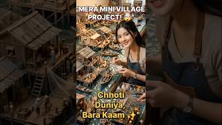 isi miniature village wali video ke liye 🔥#MiniVillage#MiniatureArt#HandmadeProject#CreativeWork