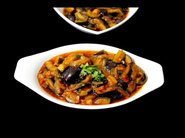 brinjal curry recipe |  brinjal gravy | eggplant gravy |  vankaya tomato curry | Yummy Indian Kitchen
