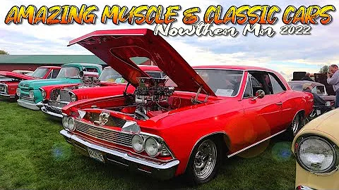 INCREDIBLE MUSCLE CARS! CLASSIC CARS! HOT RODS! STREET RODS. Lakeside Cabinets Car Show. Nowthen Mn.