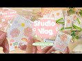 Studio vlog 007: launching my shop, packing orders asmr, how I make my stickers and sticker sheets