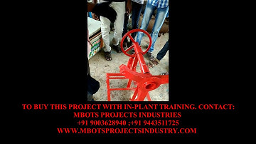 DESIGN AND FABRICATION OF pipe bending machine using slider crank mechanism  MECHANICAL PROJECT