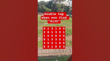 Observation Visual Test: 5 Seconds For You To Spot:8130 . Try Your Skills!  #search #puzzle #shorts