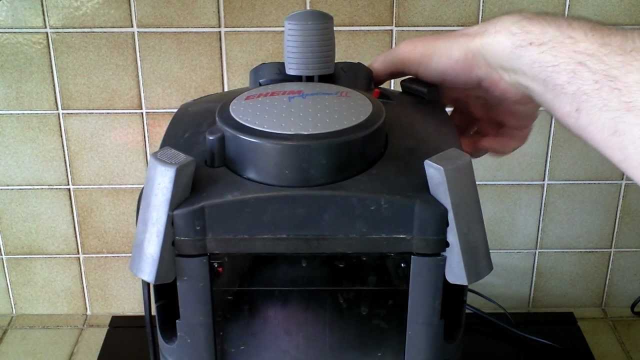 Cleaning an external Eheims 2 Pro filter and installing Purigen.mp4 -  YouTube