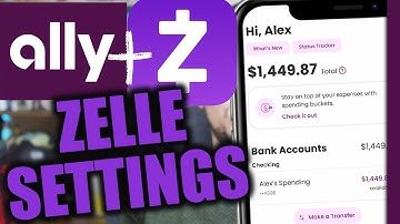 Zelle Settings on Ally Bank (App)