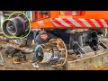 Doosan Excavator 140WV Hub Cross Axle Repairing  Local Workshop