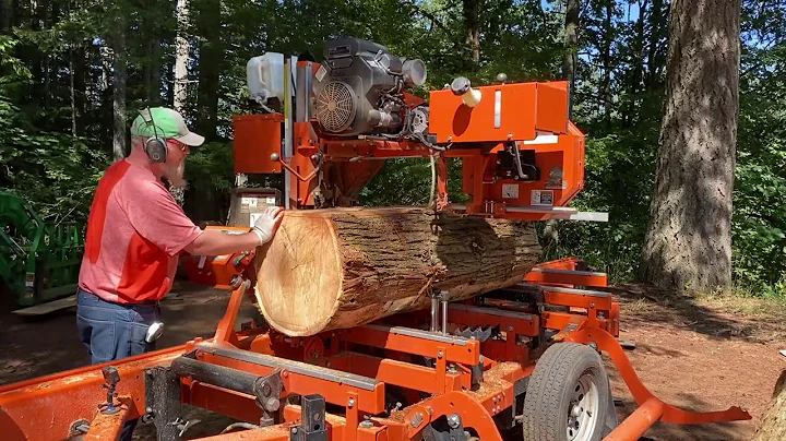 Sawmill 101. How I Size Up Logs For The Best Yeild.