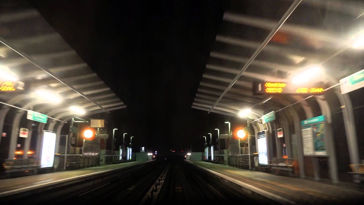 The Docklands Light Railway (Night Time POV)