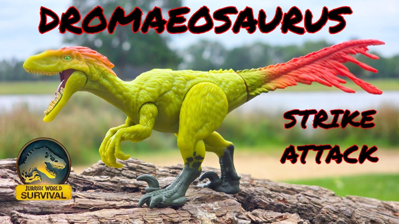 new-jurassic-world-survival-strike-attack-dromaeosaurus-unboxing-youtube