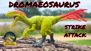 New Jurassic World Survival Strike Attack Dromaeosaurus Unboxing!