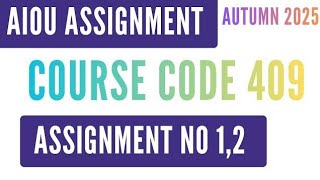 Famous AIOU Code 409 Economic & Commercial Geography اقتصادی و تجارتی جغرافیہ Solved Assig No.1 & 2 Autum25 Wealth