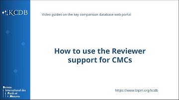 KCDB 2.0: Review a CMC