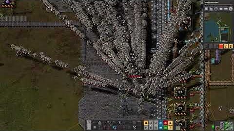 Factorio robot swarm
