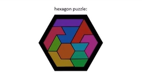 Hexagon Puzzle (Hexagon Tangram Puzzle)