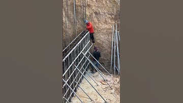 Formwork of concrete wall for bridge work #construction #bridge #formwork #contractor #shorts