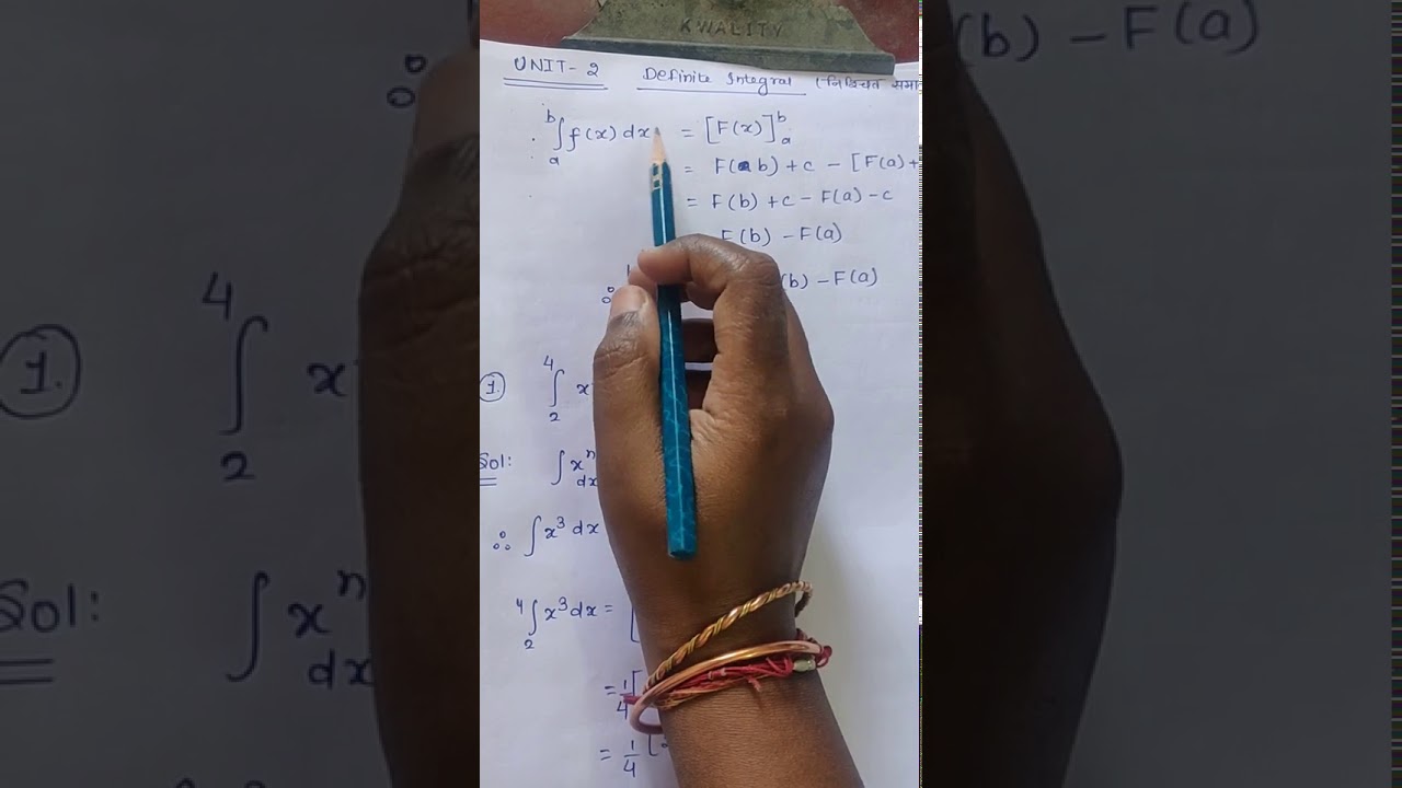Definite Integration in Hindi Part 1 - YouTube