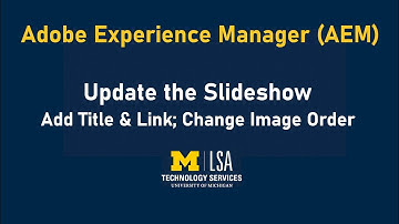 AEM Training: Slideshow Titles, Links, and Reordering