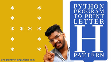 Python Program to Print Pattern of Letter H || Pattern Programming
