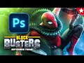 SPIDER-MAN VS DOC OCK! | Photoshop Speed Art • September Theme Intro