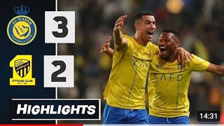 Ronaldo brace ❤🐐✌Al nassr vs Al ittihad 3/2 All highlights goals 🚀