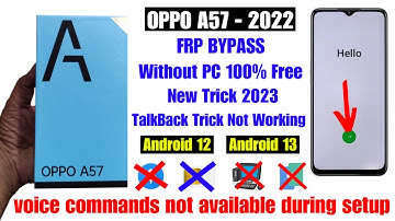 OPPO A57 (2022) Frp Bypass | New Trick 2024 l OPPO Frp Android 12 | OPPO Frp Android 13