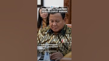 PDIP Desak Prabowo Serius Tanggapi Desakan Purnawirawan TNI soal Pencopotan Gibran: Bukan Abal-abal