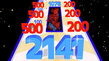 Number Master - 2048 Number Run 3d gameplay Android, iOS New Update All Levels part 7 #numbermaster