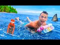 Surviving Prime Bottle Raft In Ocean!