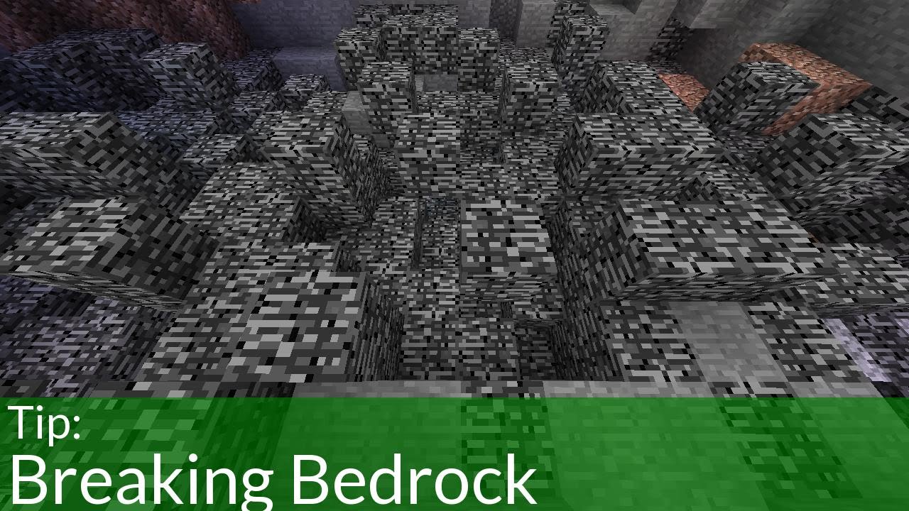 How to Break Bedrock in Minecraft - YouTube