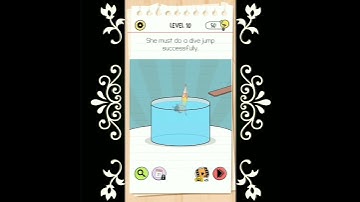 Brain Test Level 10 She must do a dive jump successfully