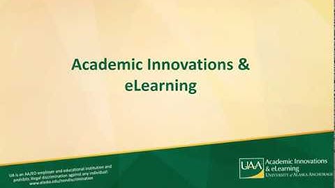 Course Menu Tutorial in Blackboard