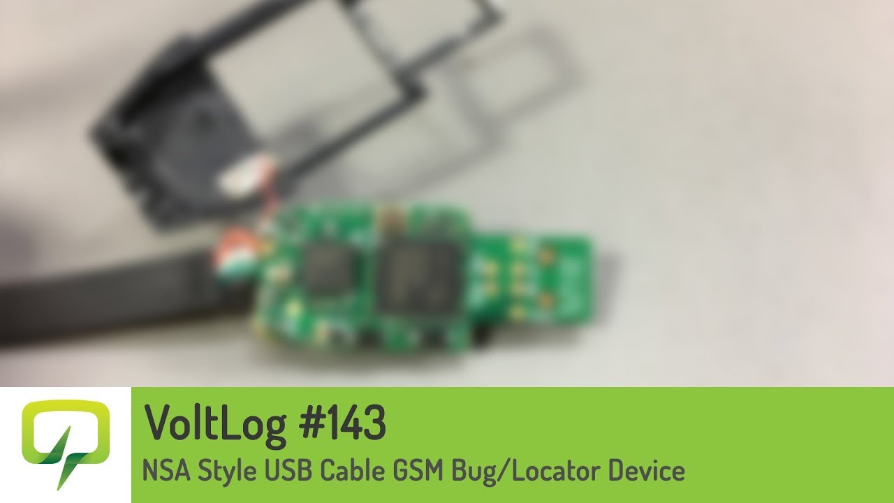 Voltlog 143 NSA Style USB Cable GSM Bug/Locator Device YouTube
