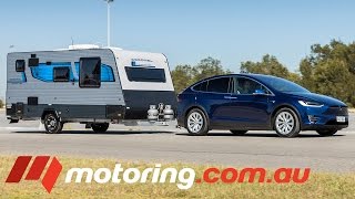 Towing a big caravan around the country with an electric suv is now
reality want to know more? check out our full tow test of 2017 tesla
model x here h...