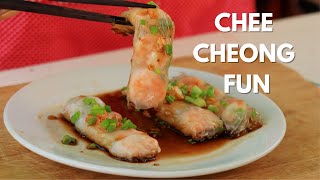 [English SUB] Chee Cheong Fun Recipe | How to Cook Chinese Chee Cheong Fun - Simple Chinese Food