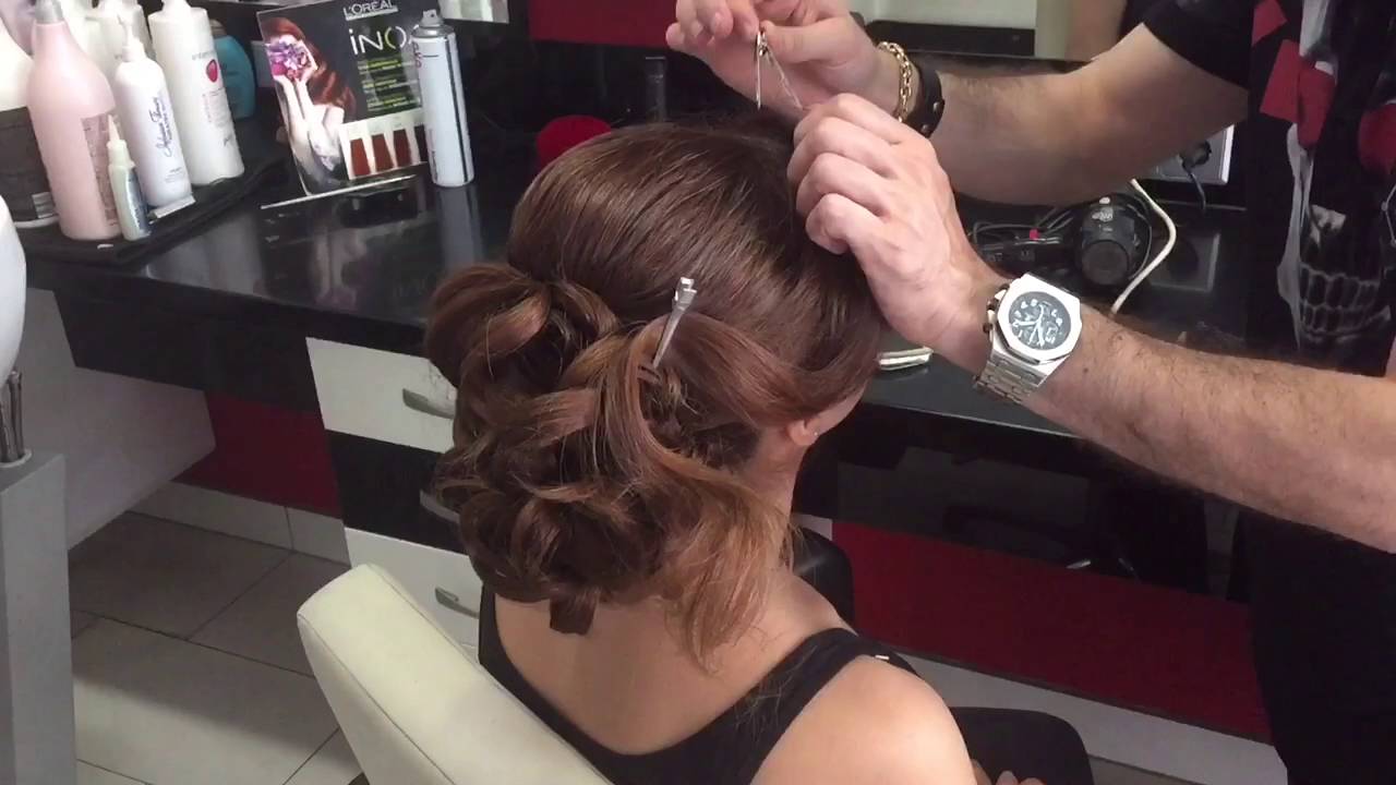 Hochsteckfriseur Hochzeit Hairstyle Hair ashkan friseur Meister YouTube