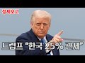 [트럼프의 관세 전략] 한국 주요 품목 25% 관세. 주한미군 유지 비용 충분히 내지 않고 있다고 주장하는 트럼프