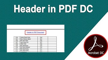 How to Add Header into PDF Document using Adobe Acrobat Pro