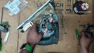 Bosch 7'Wood cutter machine GKS 190 repair Armature, Field coil replace 