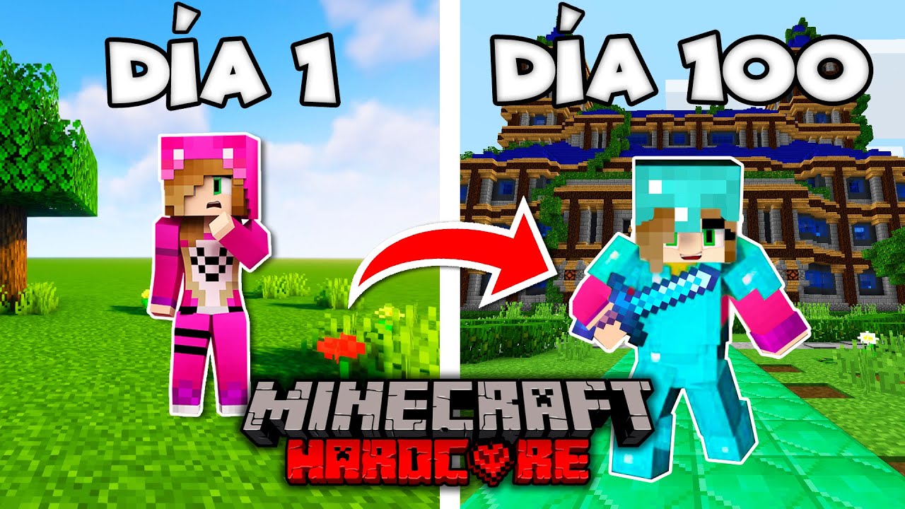 SOBREVIVÍ 100 DÍAS en MINECRAFT 😱