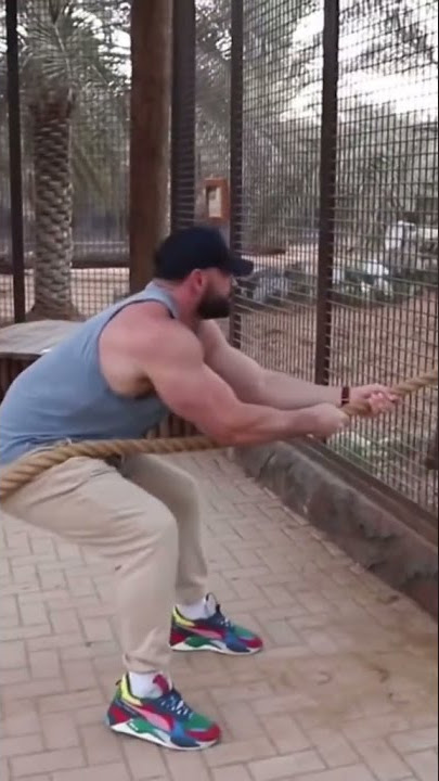 Man vs beast 🐅 #bradleymartyn #tiger #tugofwar #foryou #fyp #fy