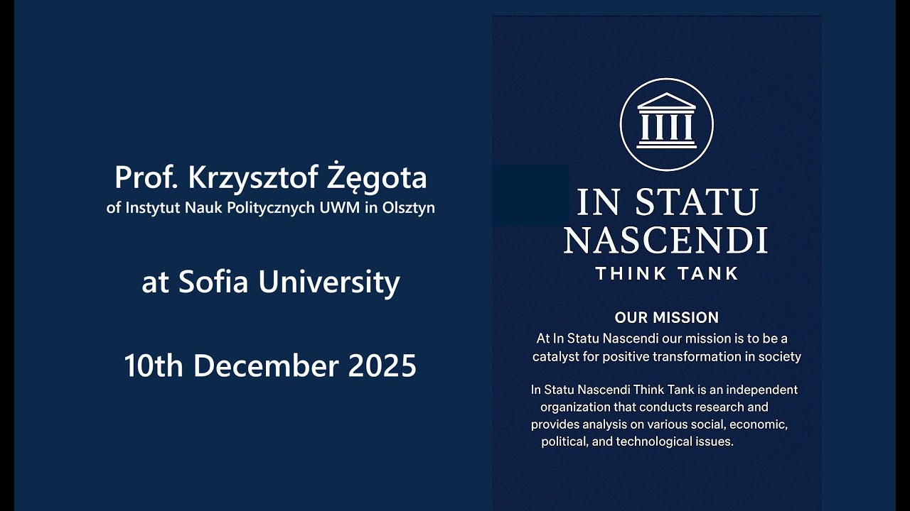 Prof. Krzysztof Żęgota at Sofia University